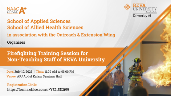 Firefighting Training Session for the non-teaching staff of REVA University