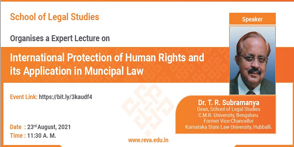 Expert Lecture on International Protection of human rights