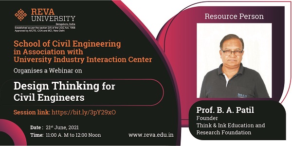 Webinar on Design Thinking for Civil Engineers