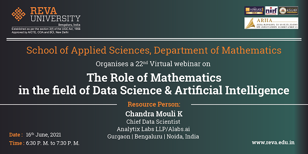 The Role of Mathematics in the field of Data science and Artificial Intelligence